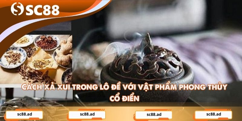 Cách xả xui trong lô đề với vật phẩm phong thủy cổ điển